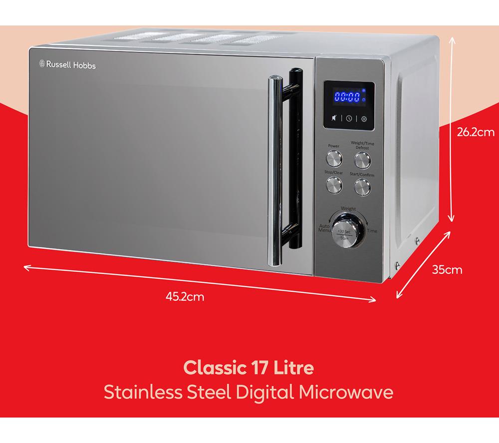 RUSSELL HOBBS RHM2086SS Solo Microwave - Stainless Steel