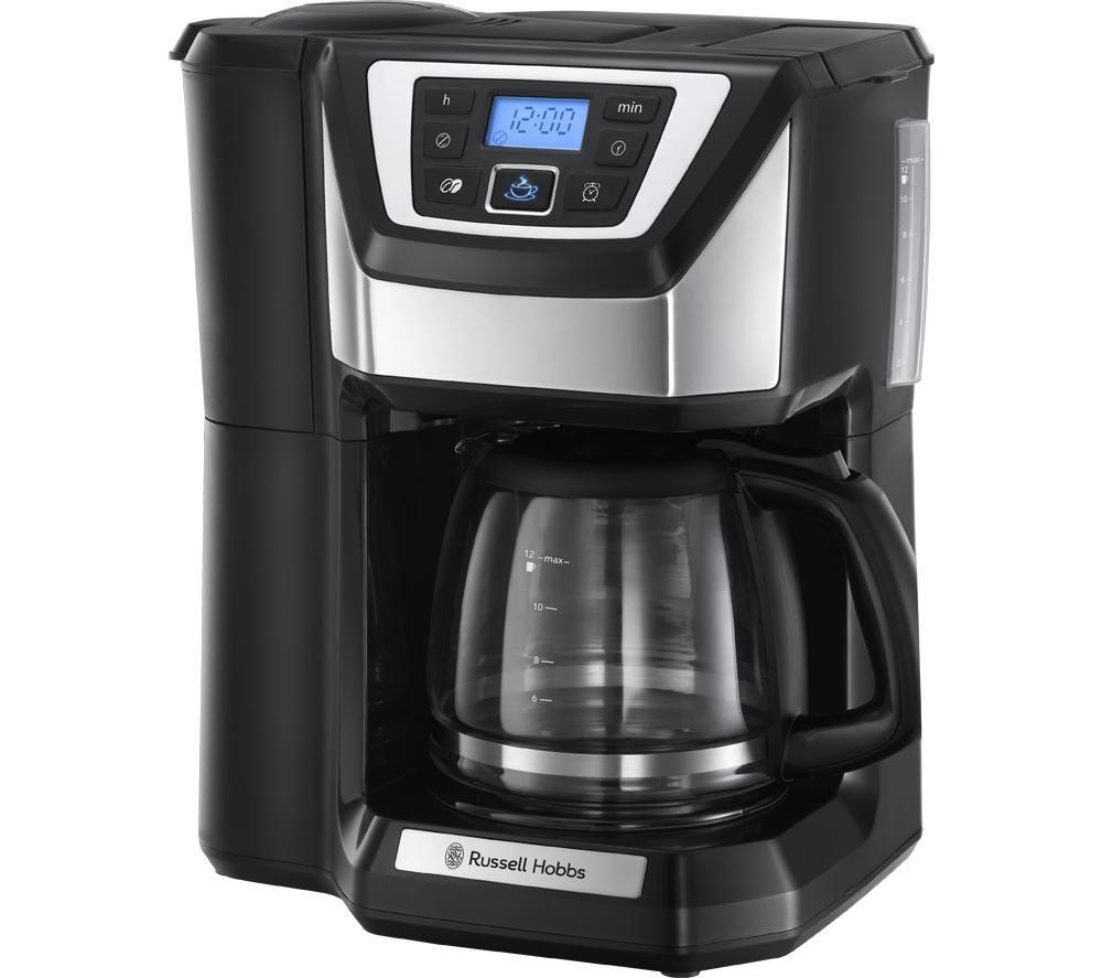 RUSSELL HOBBS Chester 22000 Grind & Brew Filter Coffee Machine - Black & Silver