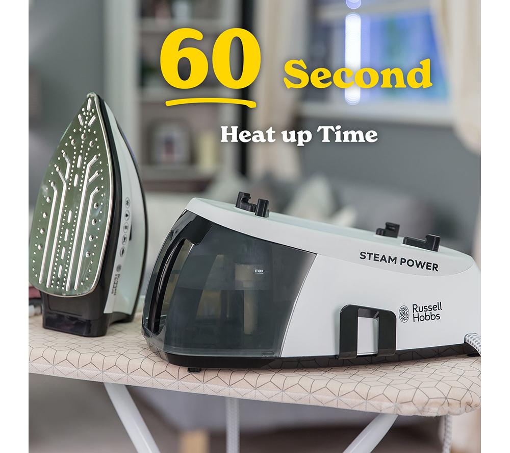 RUSSELL HOBBS Steam Power 24420 Steam Generator Iron - Black & White