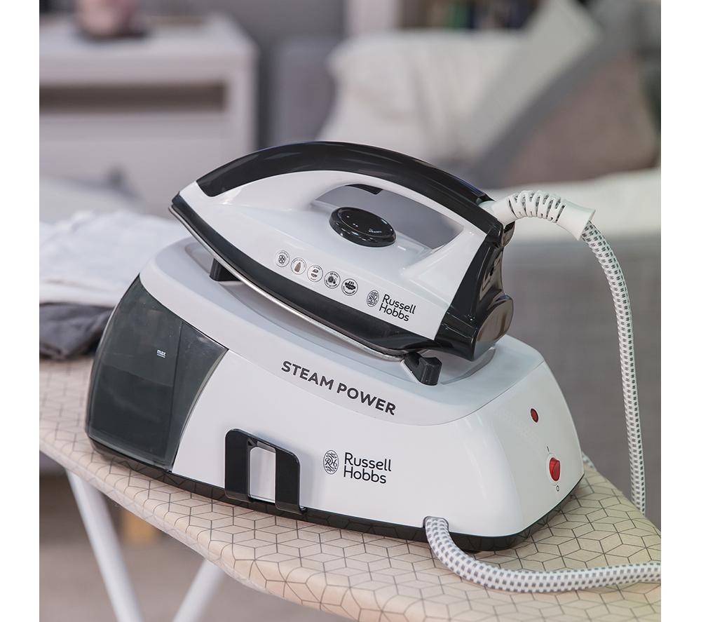 RUSSELL HOBBS Steam Power 24420 Steam Generator Iron - Black & White