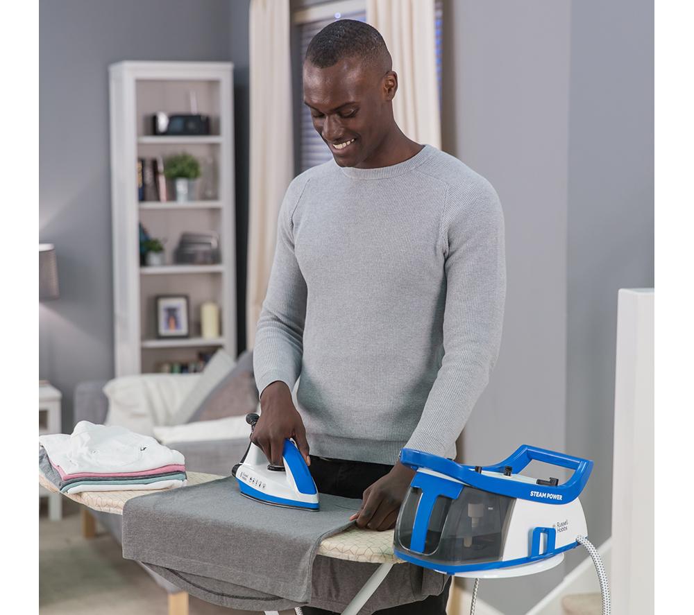 Plancha con generador de vapor RUSSELL HOBBS Steam Power 24430 - Azul