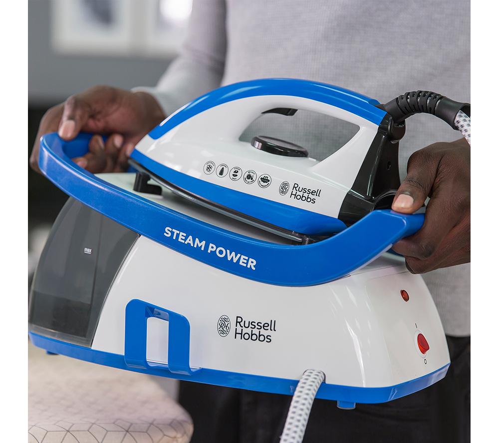 Plancha con generador de vapor RUSSELL HOBBS Steam Power 24430 - Azul