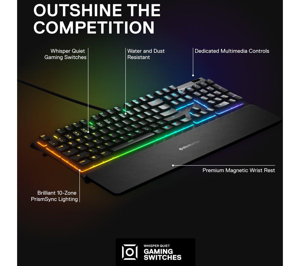 Teclado gaming STEELSERIES Apex 3
