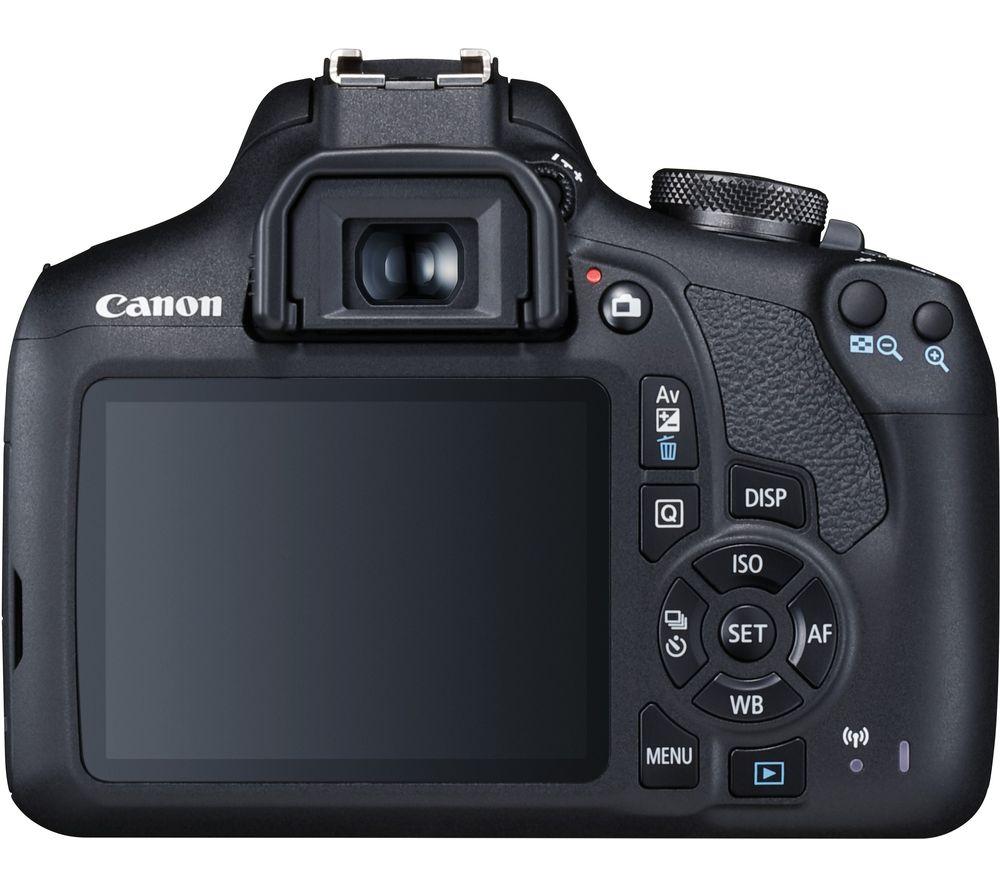 CANON EOS 2000D DSLR-Kamera mit EF-S 18-55 mm f/3.5-5.6 III & EF 75-300 mm f/4-5.6 III Objektiv