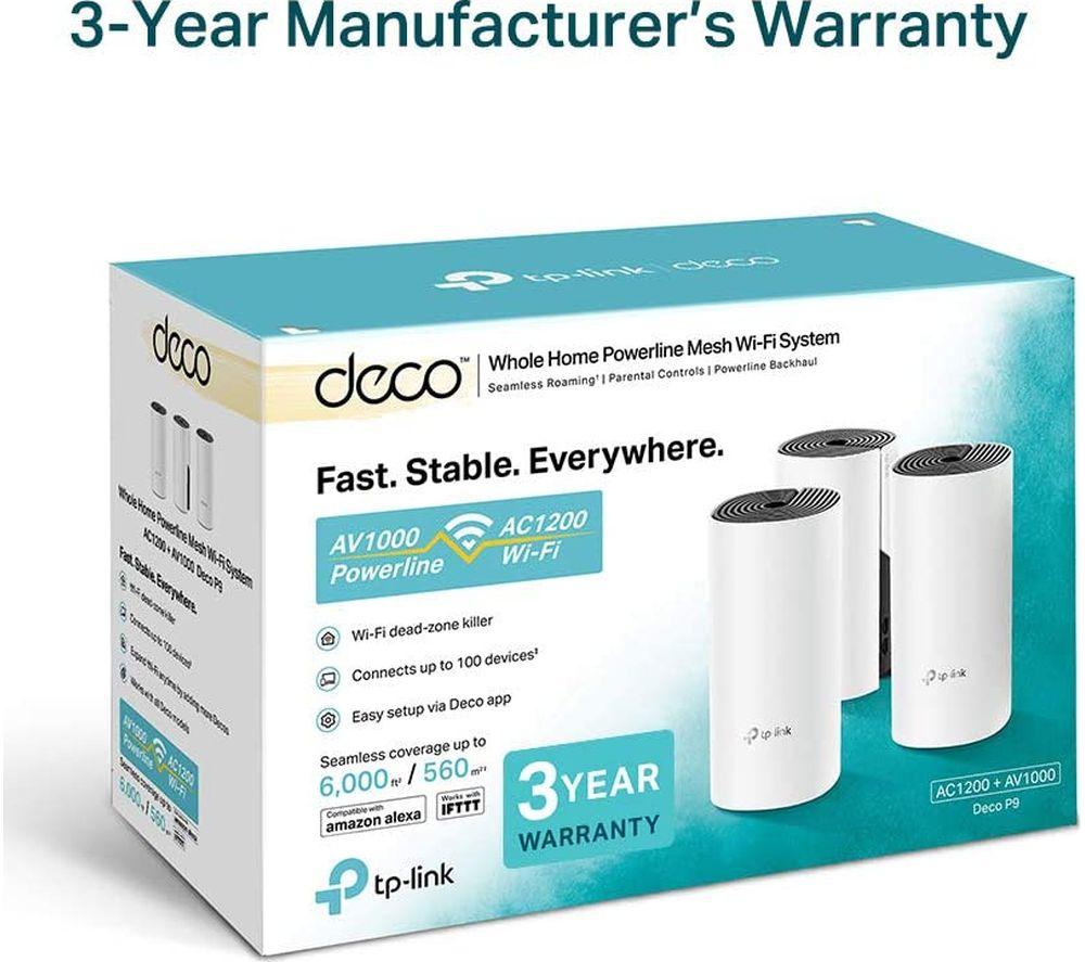 TP-LINK Deco P9 Whole Home WiFi System - Triple Pack