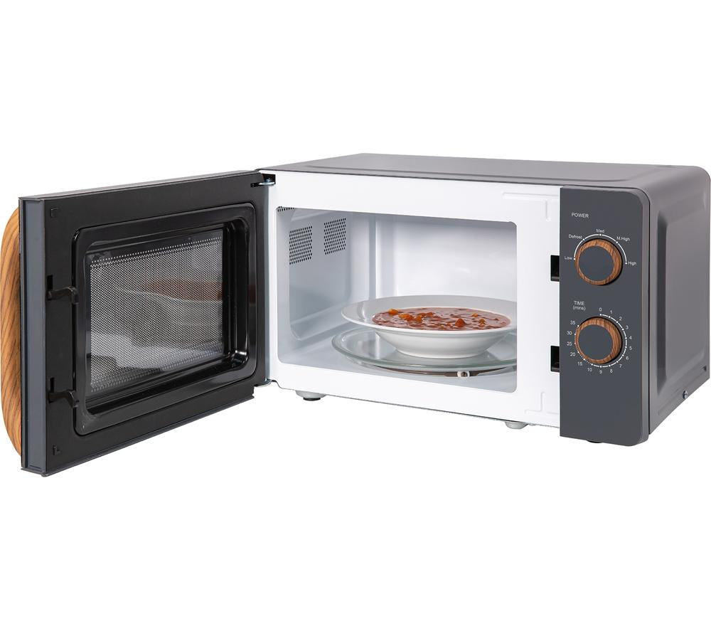 RUSSELL HOBBS Scandi RHMM713G Compact Solo Microwave - Grey