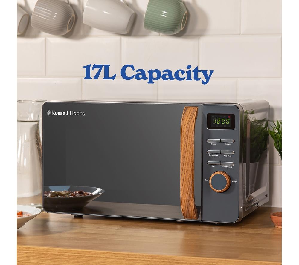RUSSELL HOBBS Scandi RHMD714G Compact Solo Microwave - Grey