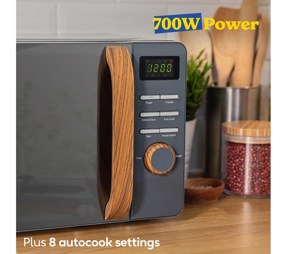RUSSELL HOBBS Scandi RHMD714G Compact Solo Microwave - Grey
