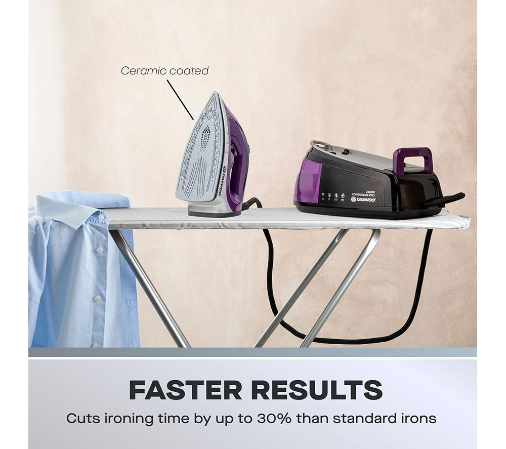 DAEWOO SDA1589 Steam Generator Iron - Black & Purple