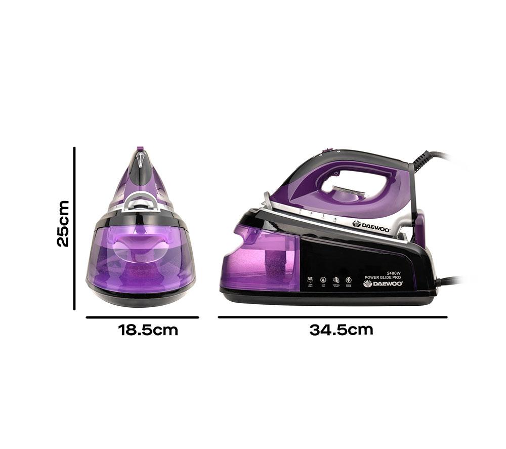 DAEWOO SDA1589 Plancha con generador de vapor - Negro y morado