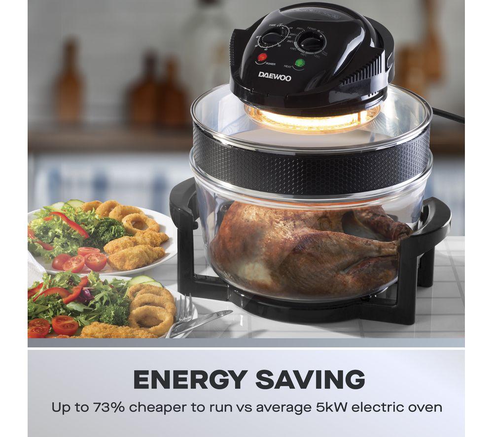 DAEWOO SDA2907 Deluxe Halogen Air Fryer - Black