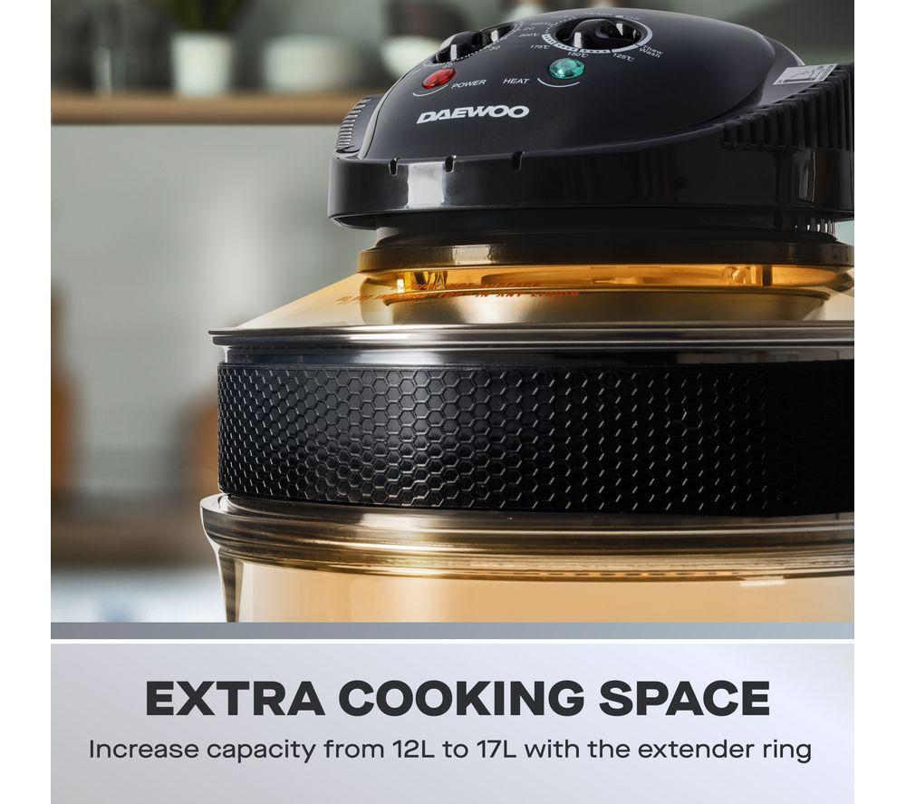 DAEWOO SDA2907 Deluxe Halogen Air Fryer - Black