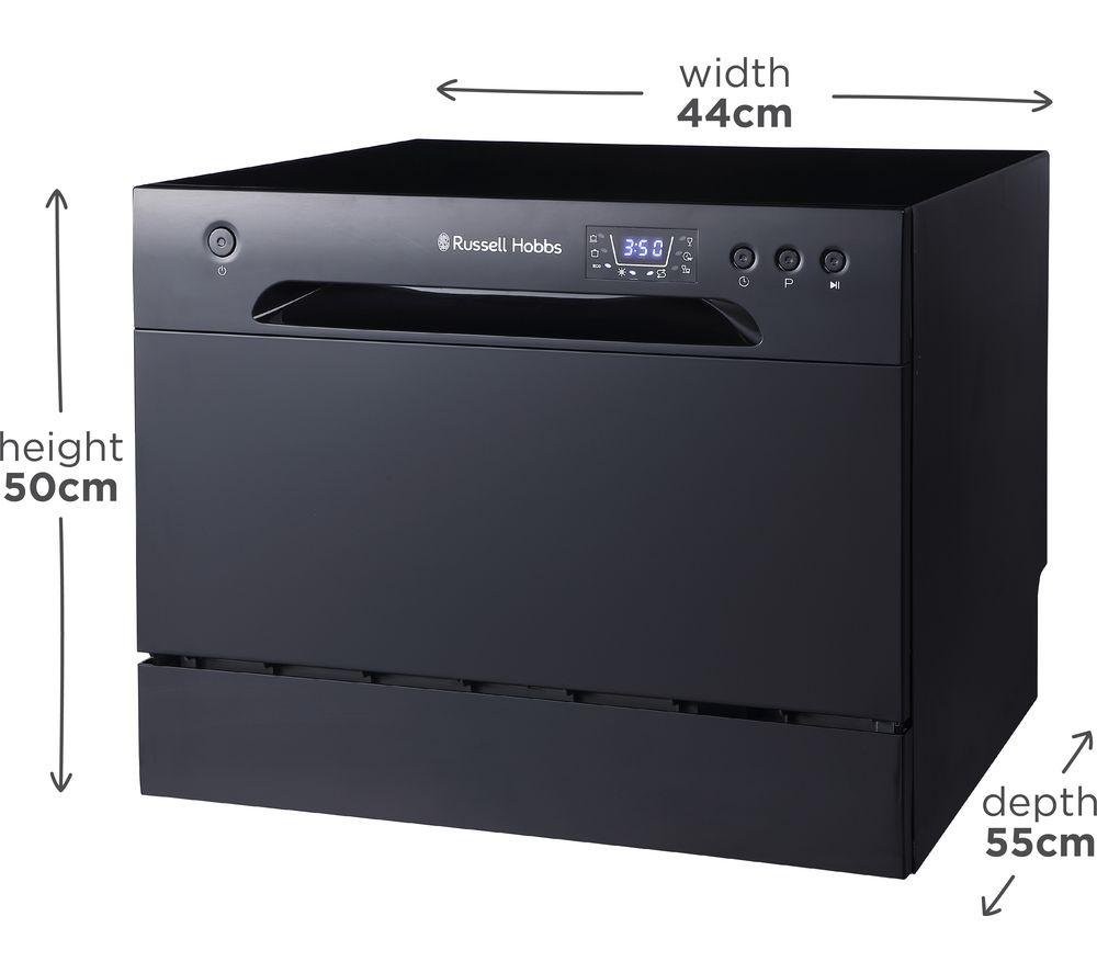 RUSSELL HOBBS RHTTDW6B Table Top Dishwasher - Black