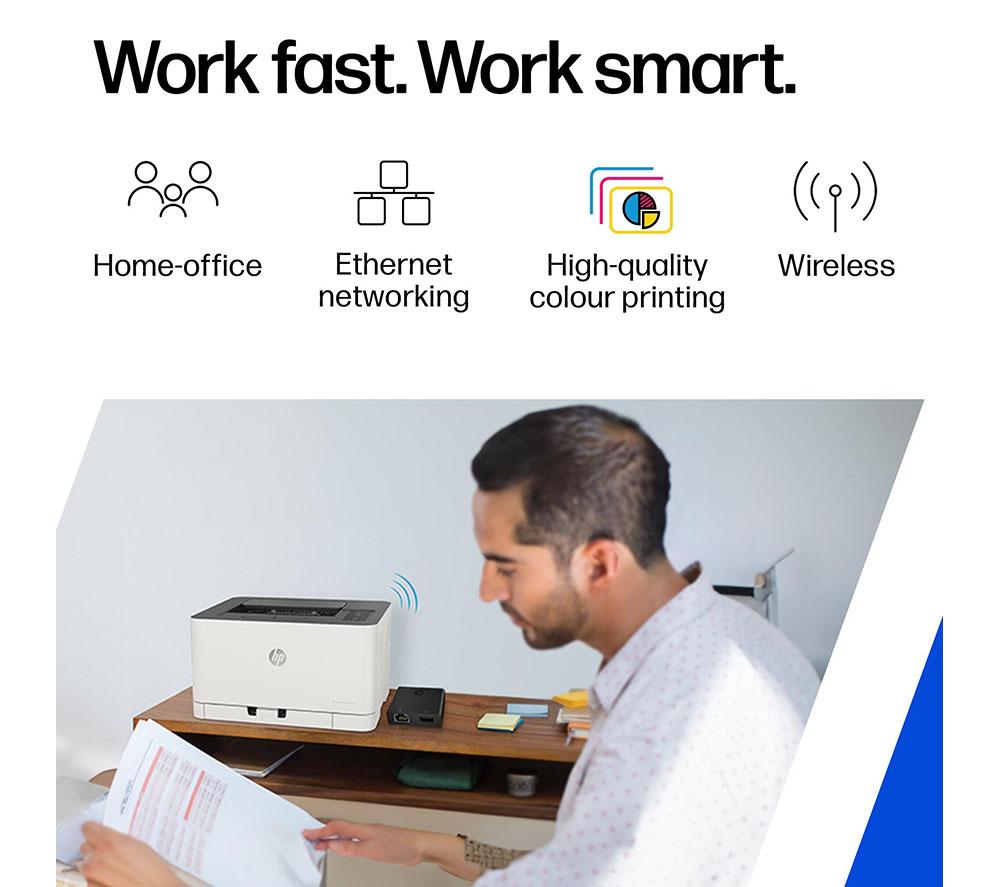 Impresora láser color HP 150nw | Diseño compacto | Impresora WiFi
