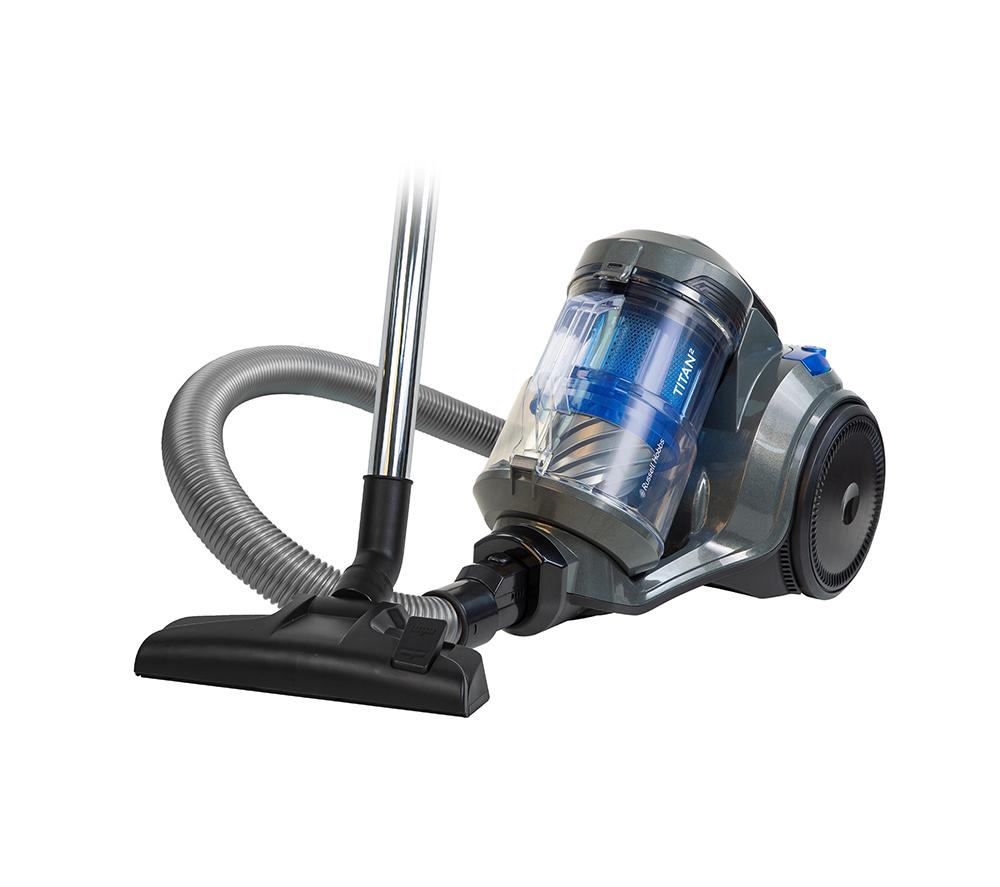 RUSSELL HOBBS Titan RHCV4101 Cylinder Bagless Vacuum Cleaner - Grey & Blue