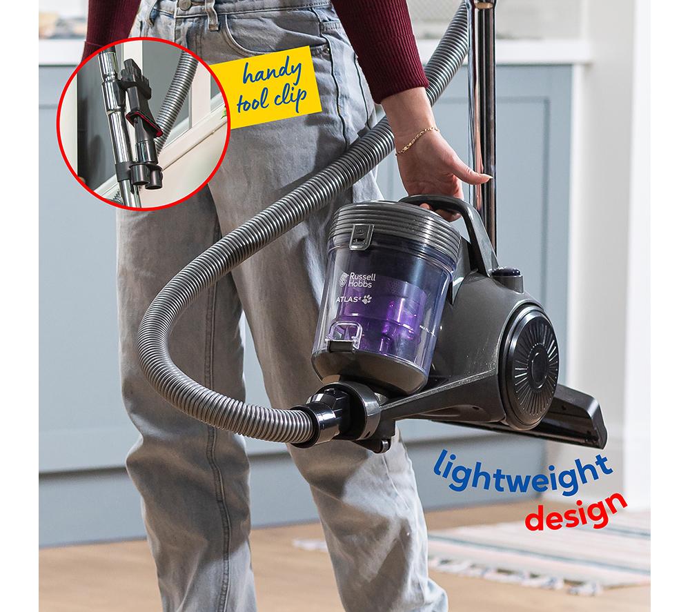 Aspiradora sin bolsa de cilindro RUSSELL HOBBS Atlas2 RHCV3601 - Morado y gris