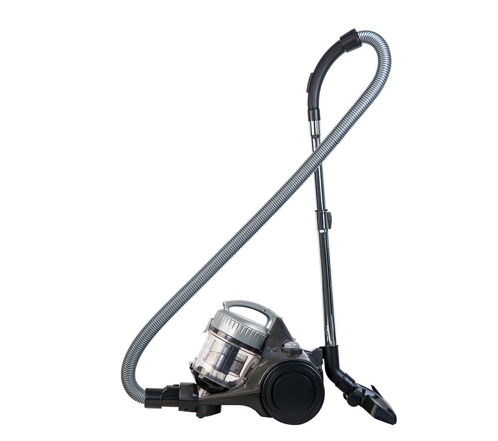 RUSSELL HOBBS Compact Cyclonic RHCV1611 Cylinder Bagless Vacuum Cleaner - Grey & Silver
