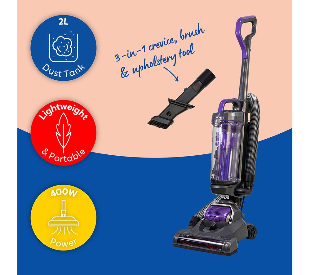 Aspiradora sin bolsa vertical RUSSELL HOBBS Athena RHUV5601 - Gris y morado
