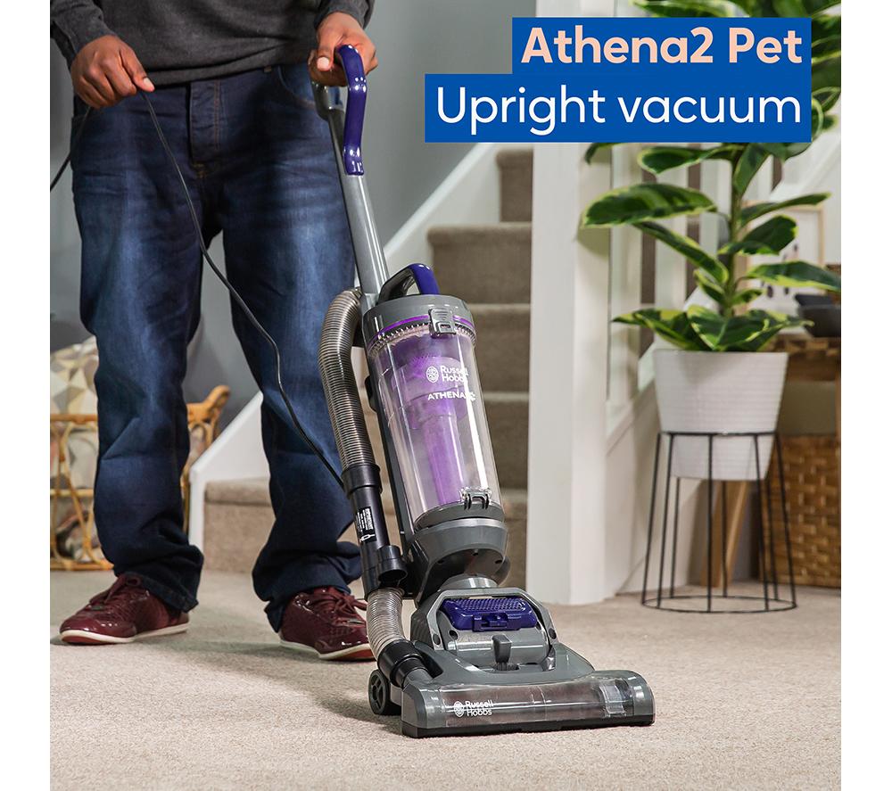 Aspiradora sin bolsa vertical RUSSELL HOBBS Athena RHUV5601 - Gris y morado