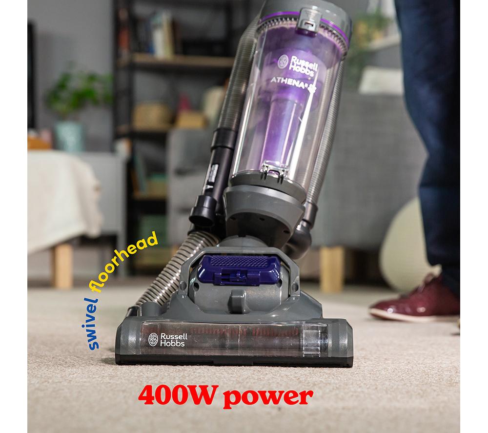 Aspiradora sin bolsa vertical RUSSELL HOBBS Athena RHUV5601 - Gris y morado