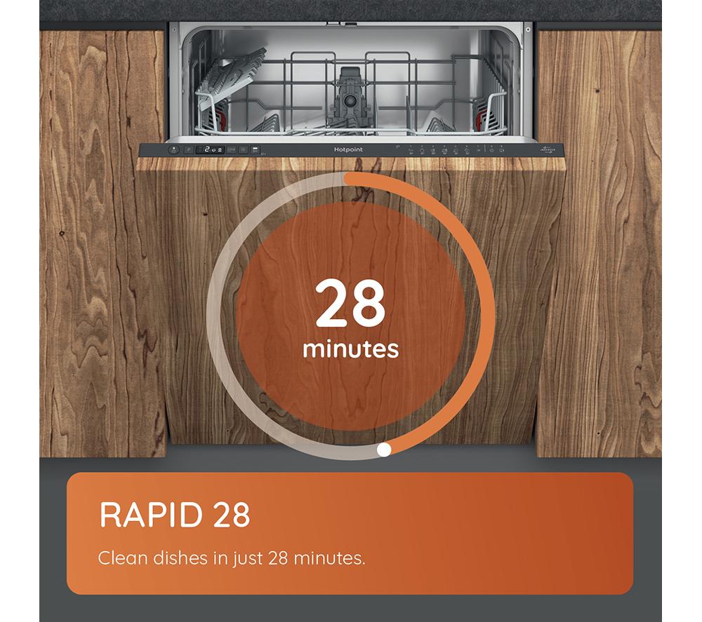 HOTPOINT HDIC 3B+26 C W UK Full-size Fully Integrated Dishwasher