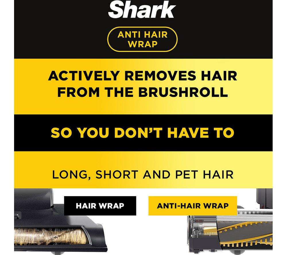 Aspiradora sin bolsa vertical SHARK Anti Hair Wrap con herramienta para mascotas HZ500UKT - Gris y oro rosa
