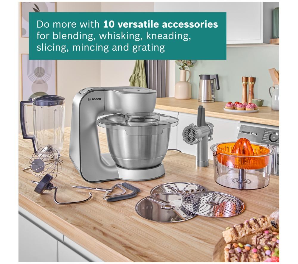 BOSCH CreationLine 7 in 1 Stand Mixer MUM59340GB - Anthracite & Silver