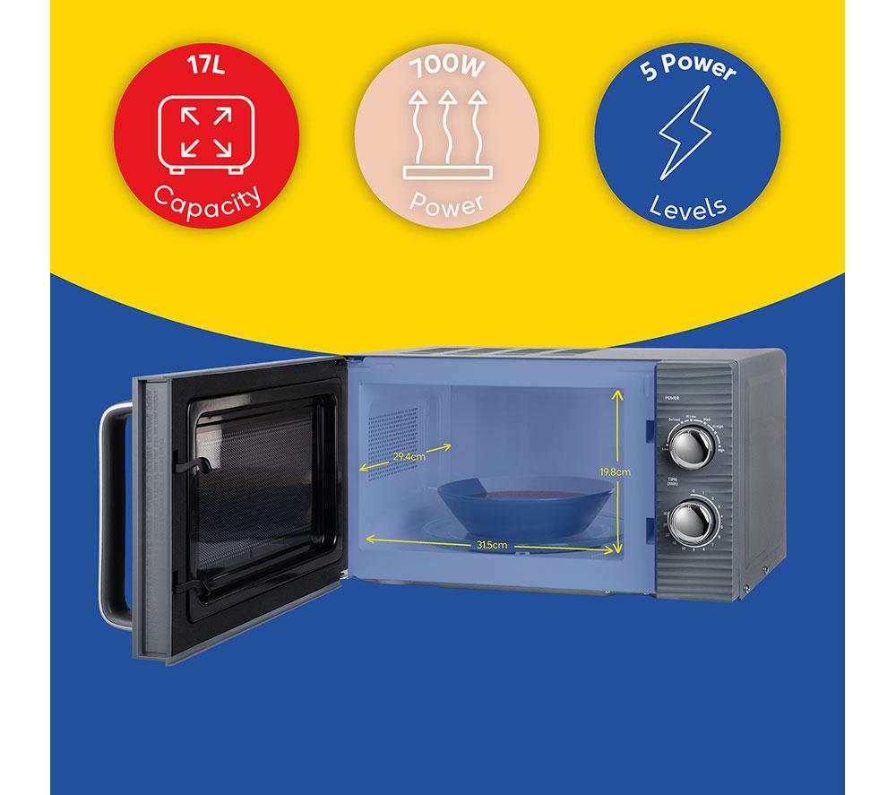 Microondas individual RUSSELL HOBBS RHM1731G - Gris