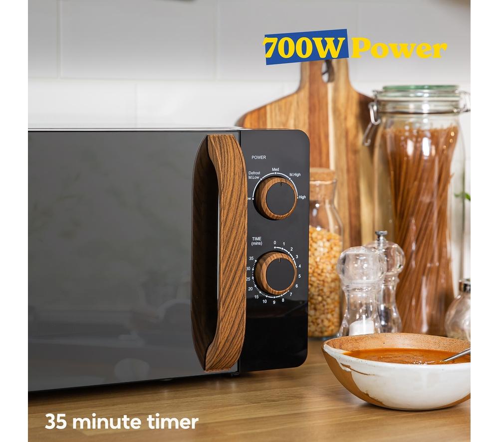 RUSSELL HOBBS RHMM713B-N Compact Solo Microwave - Black