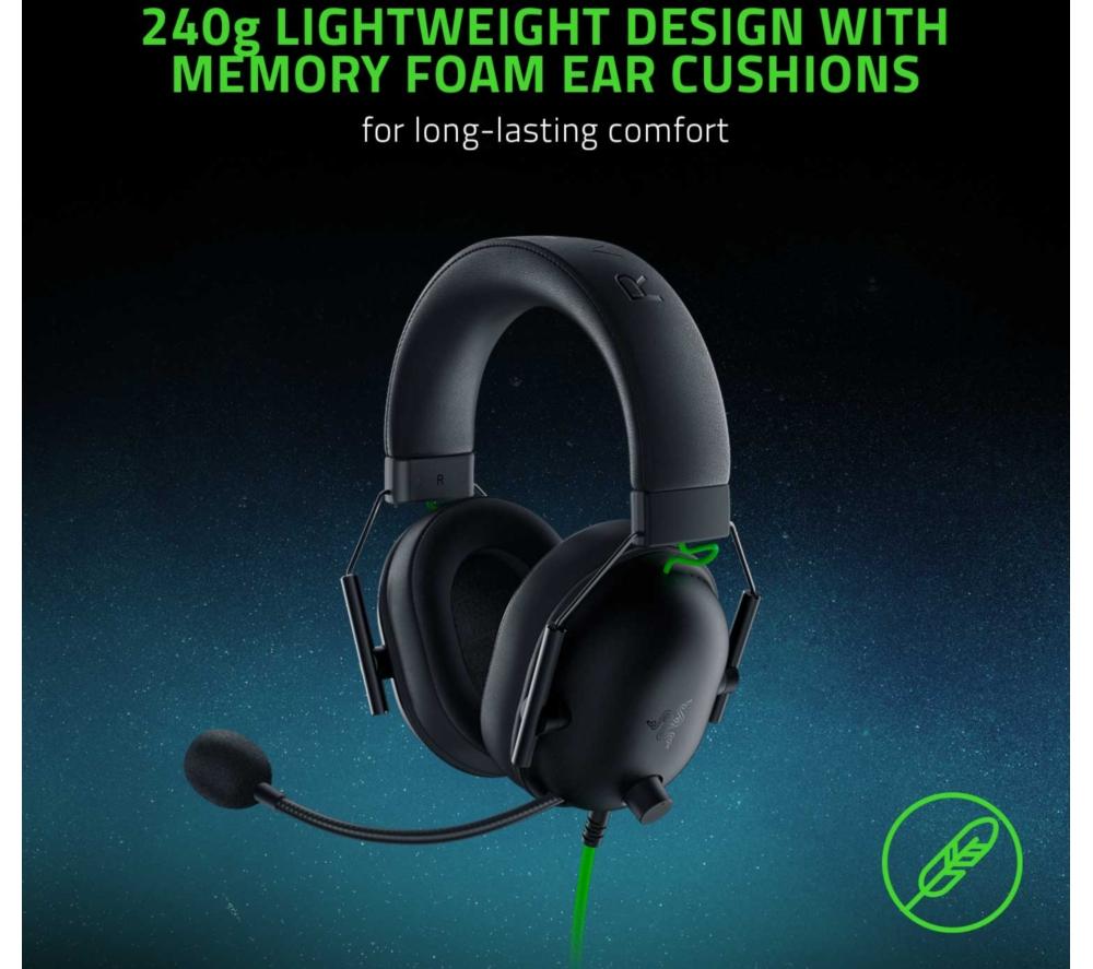 RAZER BlackShark V2 X Gaming Headset - Black