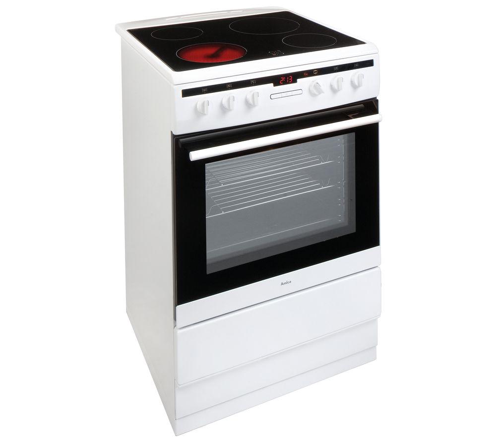 AMICA 608CE2TAW 60 cm Elektro-Keramikherd – Weiß