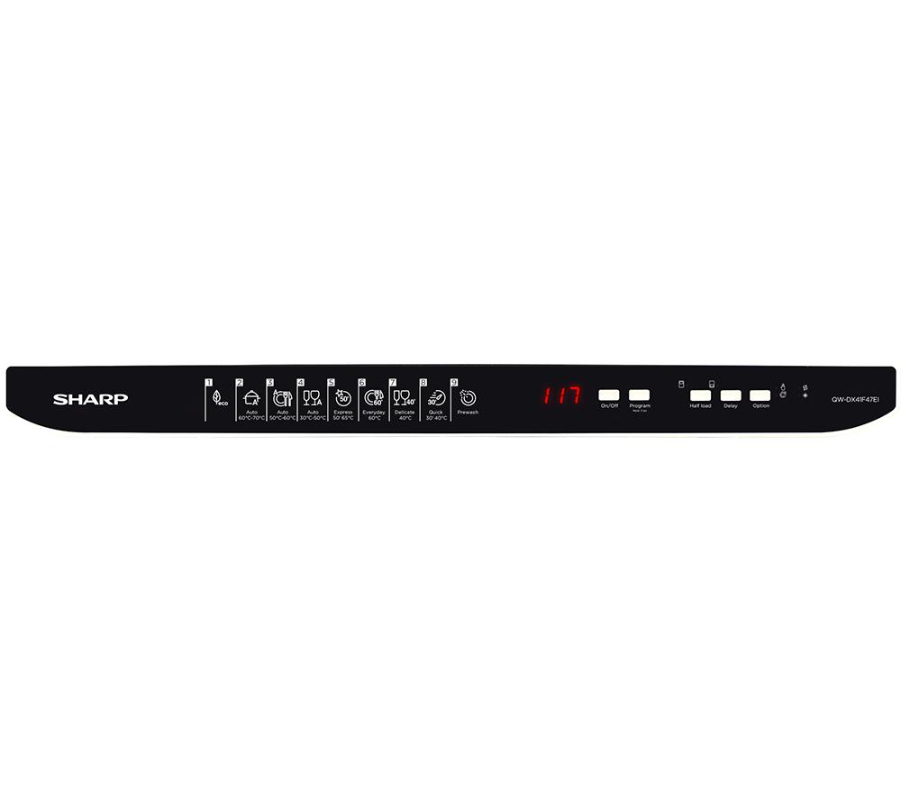 SHARP QW-DX41F47EW Lavavajillas de tamaño completo - Blanco