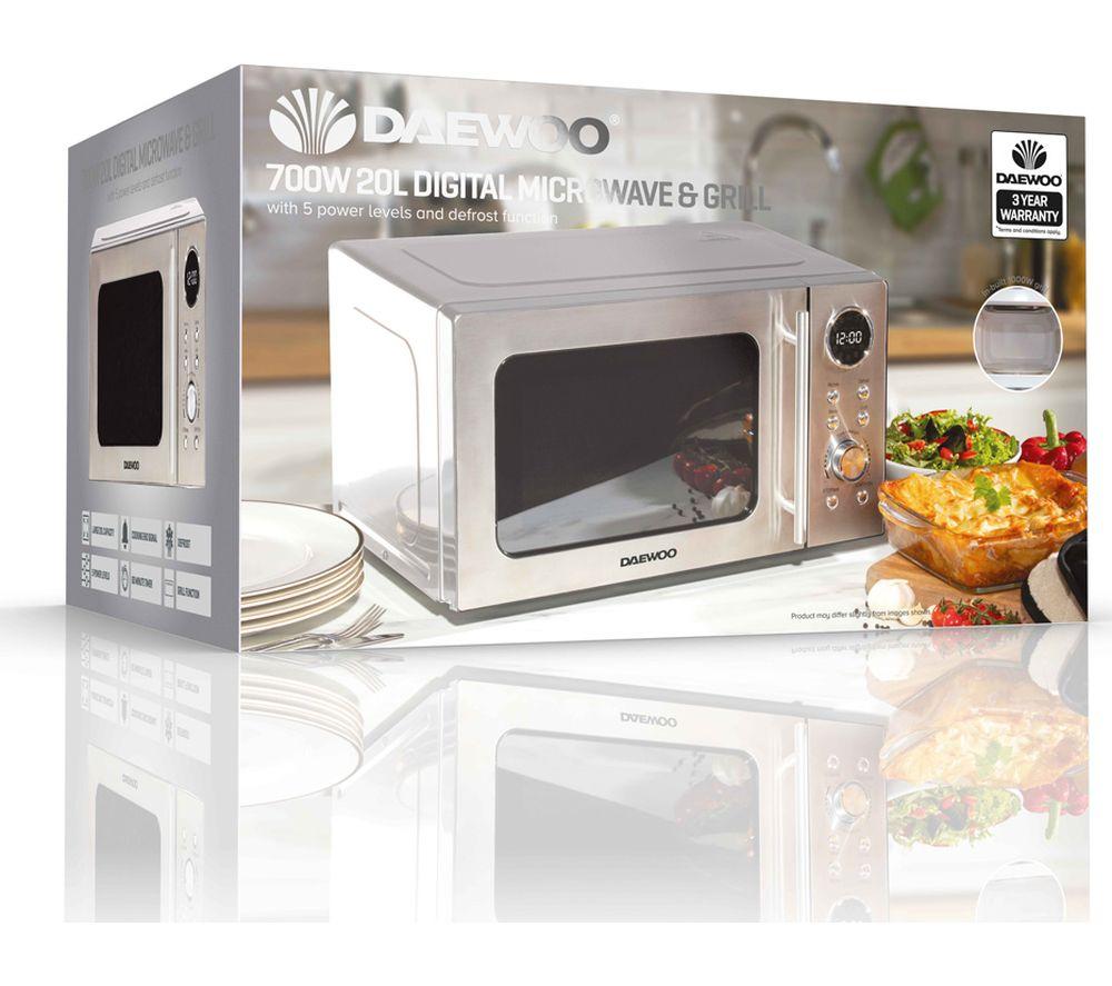 DAEWOO KOR300SL Microwave with Grill - Silver