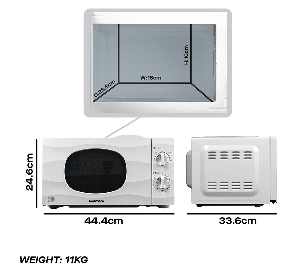 Microondas Daewoo KOR6L77 solo - Blanco