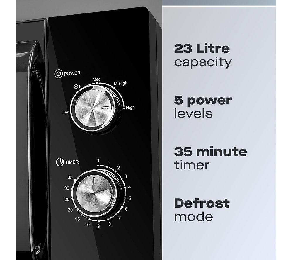 DAEWOO KOR8A07 Solo Microwave - Black