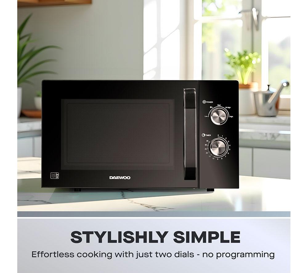 DAEWOO KOR8A07 Solo Microwave - Black