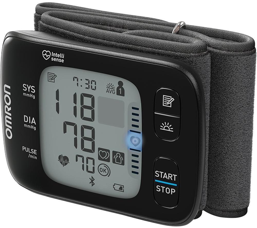 OMRON RS7 Intelli IT Wrist Blood Pressure Monitor - Black