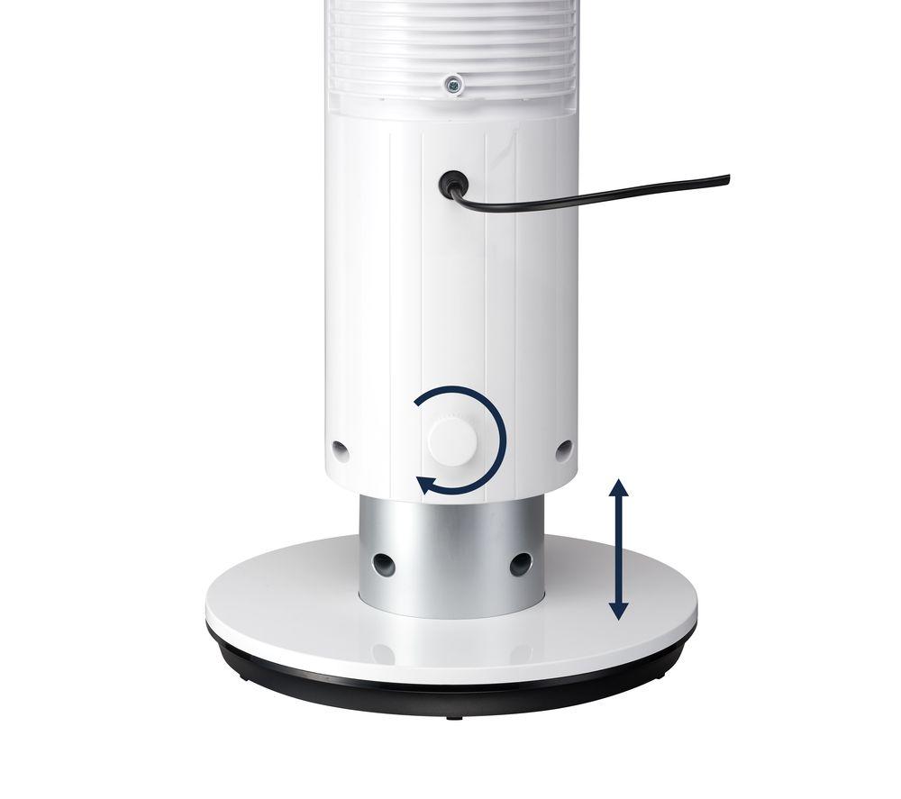 LOGIK LTFDCB21 Portable Tower Fan - Black & White