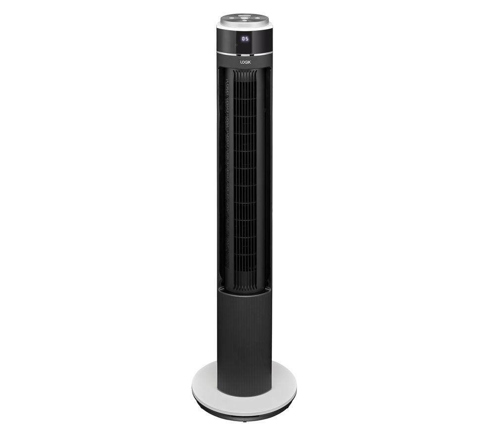 LOGIK LTFDCB21 Portable Tower Fan - Black & White