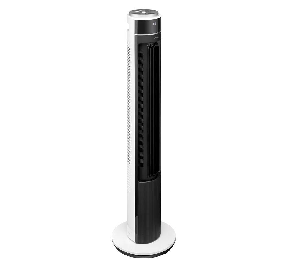 LOGIK LTFDCB21 Portable Tower Fan - Black & White
