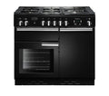 RANGEMASTER Professional+ PROP100NGFGB Gas Range Cooker - Black & Chrome