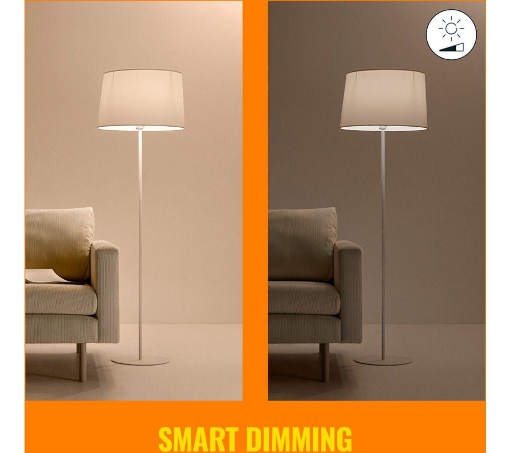 WIZ White & Colour Ambiance Smart LED Candle Bulb - A60, E27, Twin Pack
