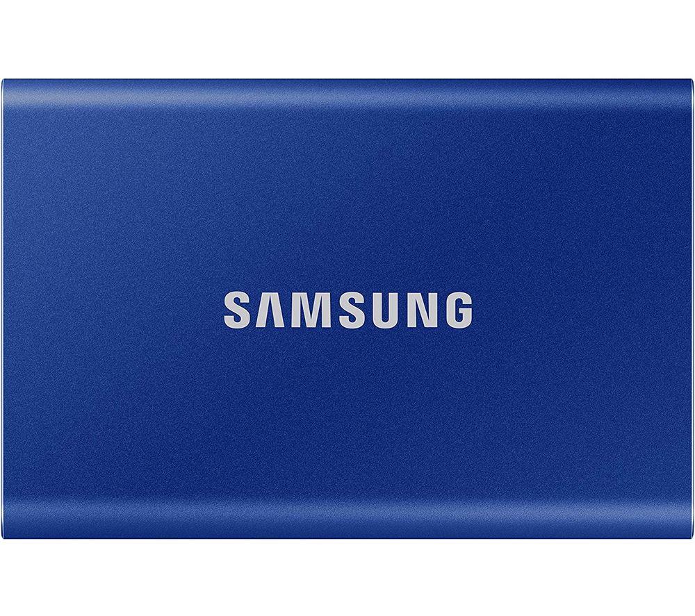 SAMSUNG T7 Portable External SSD - 1 TB, Blue