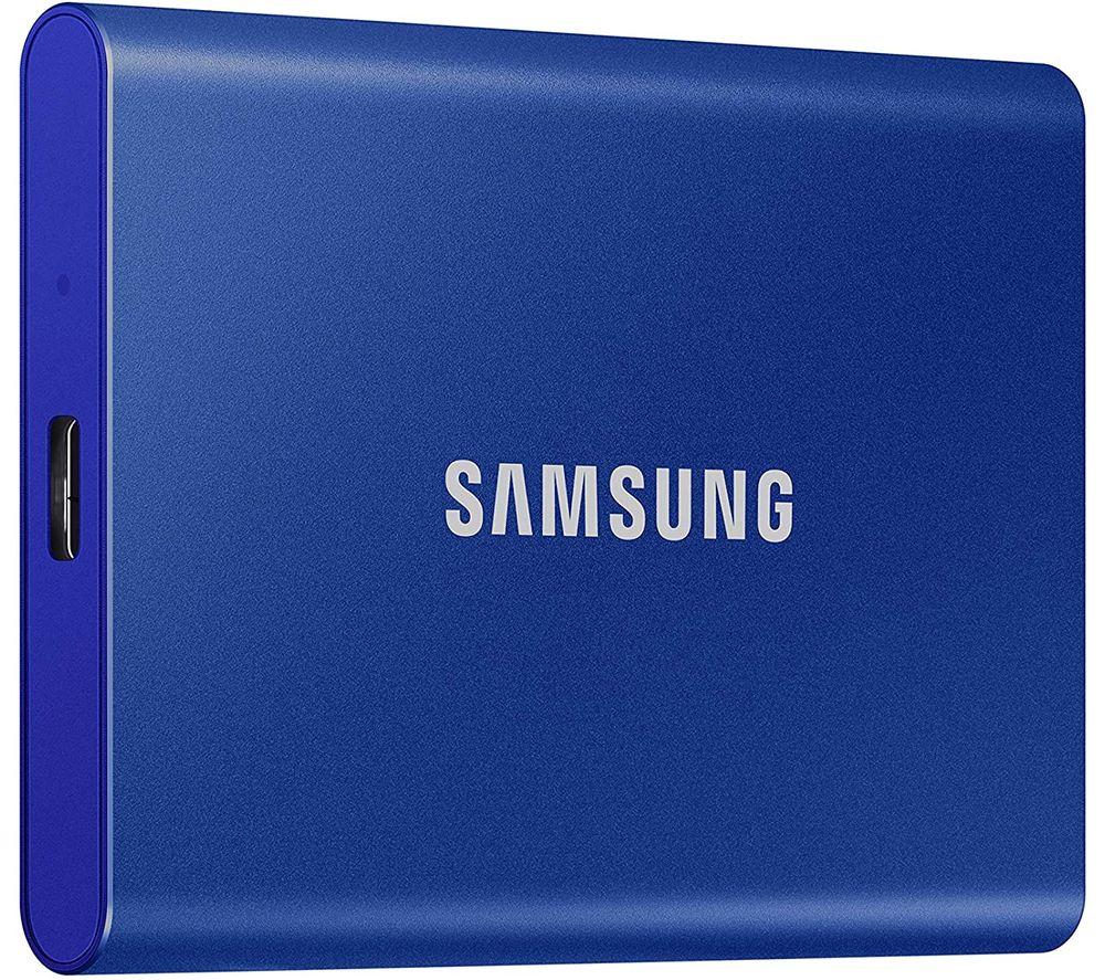 SAMSUNG T7 Portable External SSD - 1 TB, Blue