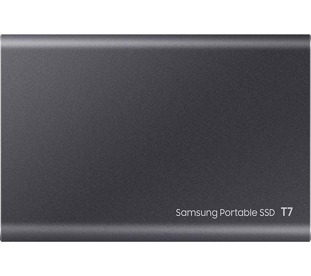 SAMSUNG T7 Portable External SSD - 1 TB, Grey