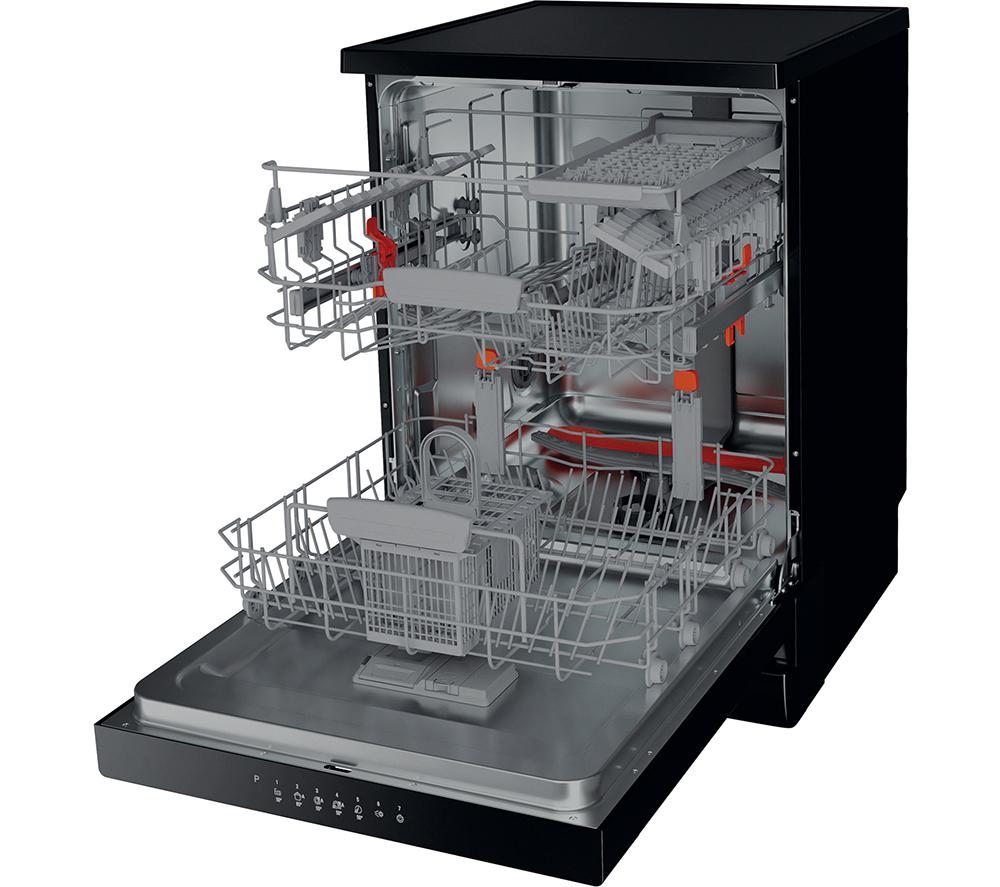 Lavavajillas de tamaño completo HOTPOINT HFC 3C26 WC B UK - Negro