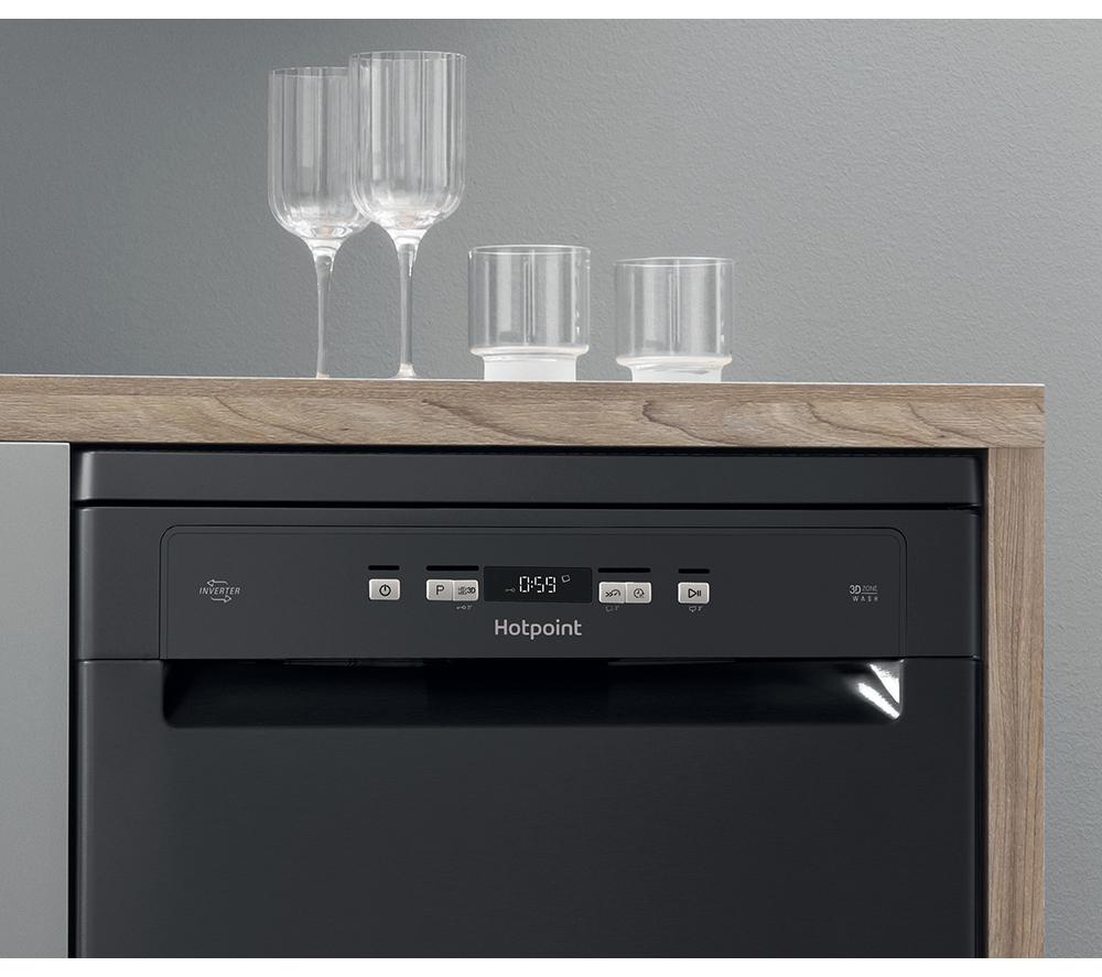 Lavavajillas de tamaño completo HOTPOINT HFC 3C26 WC B UK - Negro