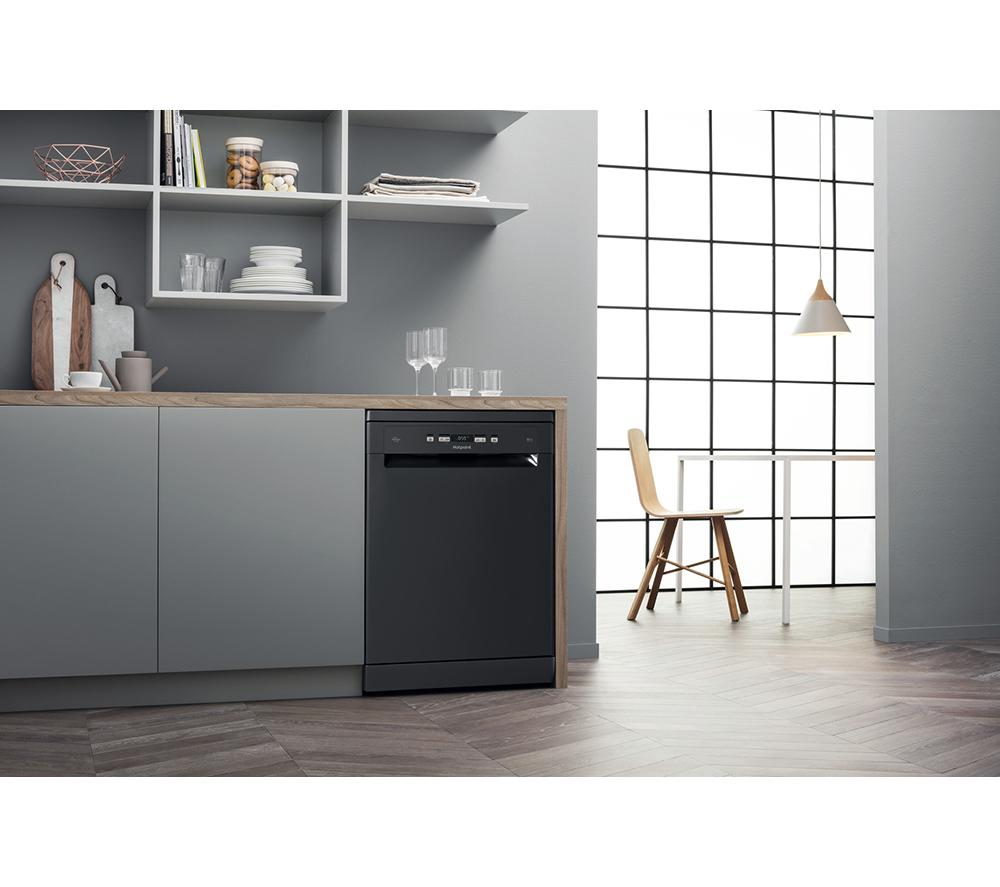 Lavavajillas de tamaño completo HOTPOINT HFC 3C26 WC B UK - Negro