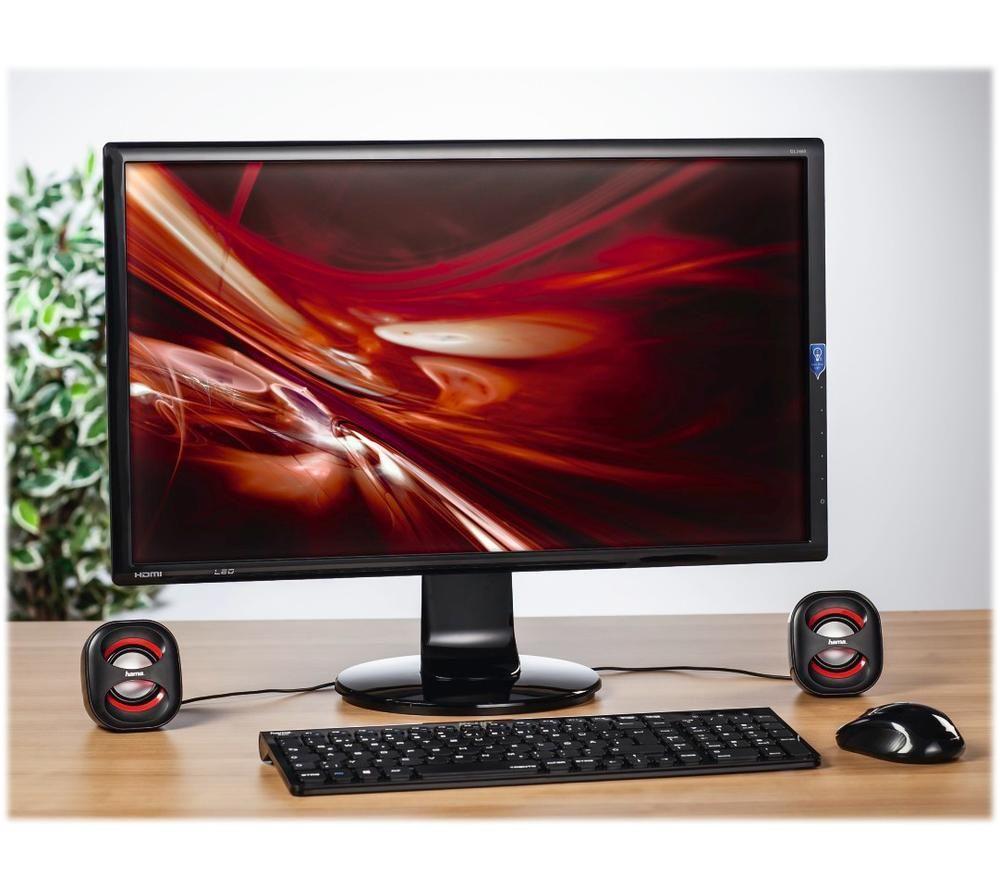 HAMA Sonic Mobil 183 Laptop Speakers - Black & Red