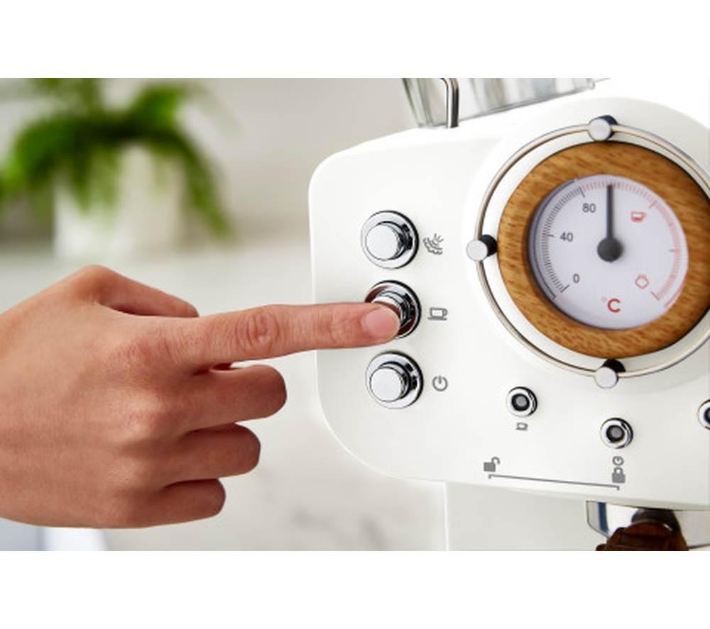 SWAN Retro Pump Espresso SK22110WHTN Coffee Machine - White